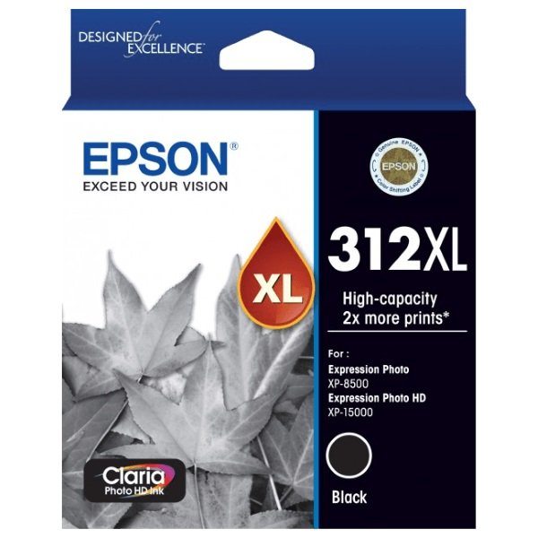 Epson Claria Photo HD 312XL Black High Yield Ink Cartridge