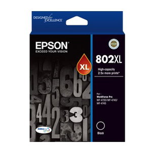 Epson DURABrite Ultra 802XL Black High Yield Ink Cartridge
