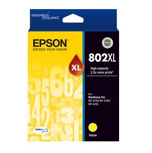 Epson DURABrite Ultra 802XL Yellow High Yield Ink Cartridge