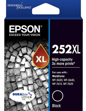 Epson DURABrite Ultra 252XL Black High Yield Ink Cartridge