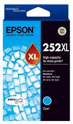 Epson DURABrite Ultra 252XL Cyan High Yield Ink Cartridge