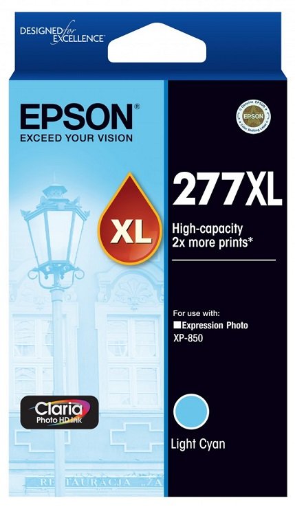 Epson Claria Photo HD 277XL Light Cyan High Yield Ink Cartridge