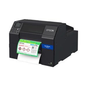 Epson ColorWorks CW-C6510P 8 Inch Ethernet USB Inkjet Label Printer with Auto-Cutter and Peeler