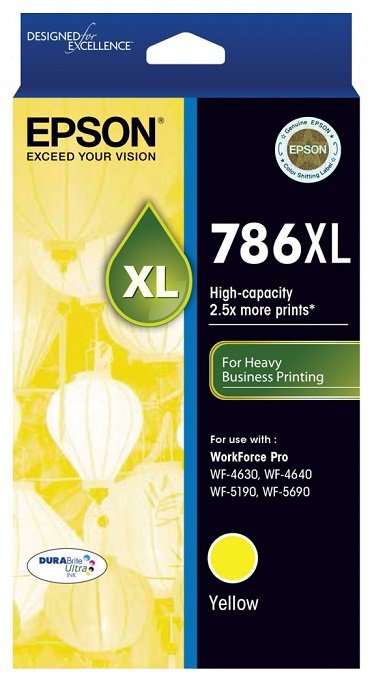 Epson DURABrite Ultra 786XL Yellow High Yield Ink Cartridge