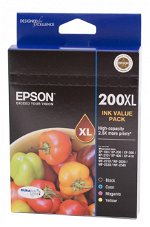 Epson DURABrite Ultra 200XL High Yield Ink Cartridge Value Pack - Black, Cyan, Magenta, Yellow