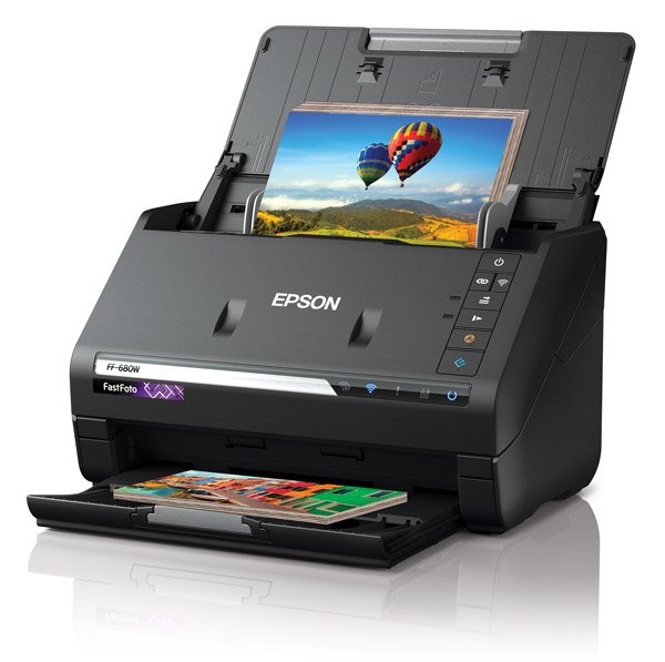 Epson FastFoto FF-680W 80ppm High Speed Wireless Photo and Document Scanner