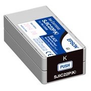Epson DURABrite Ultra SJIC22P(K) Black Pigment Ink Cartridge for TM-C3500