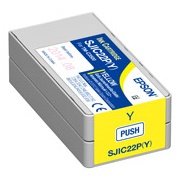 Epson DURABrite Ultra SJIC22P(Y) Yellow Pigment Ink Cartridge for TM-C3500