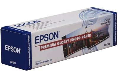 Epson S041378 Premium Glossy Photo Paper Roll - 329mm x 10m