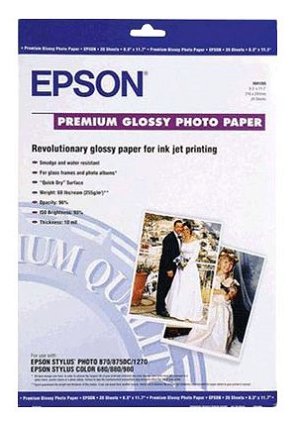 Epson S041289 Premium Glossy A3+ 252gsm Photo Paper - 20 Sheets