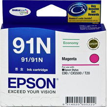 view Epson DURABrite Ultra 91N Magenta Ink Cartridge