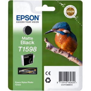 Epson UltraChrome Hi-Gloss2 T1598 Matte Black Ink Cartridge