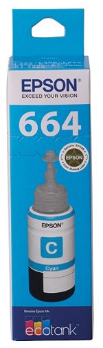 Epson EcoTank T664 Cyan Ink Bottle