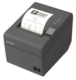 Epson TM-T82II Parallel & USB Thermal Direct Receipt Printer- Black