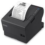 Epson OmniLink TM-T88VII Thermal Line Ethernet USB Wireless Receipt Printer - Black