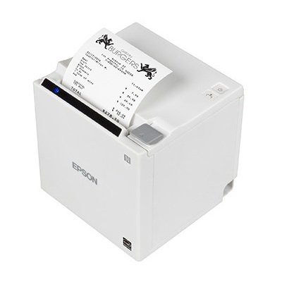 Epson TM-M30II Direct Thermal Ethernet Bluetooth USB Compact Receipt Printer - White