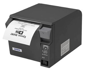 Epson TMT70 RS232 (Serial) Thermal Receipt Printer - Black (Dark Grey)