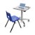 Ergotron LearnFit Sit-Stand Desk - White/Silver