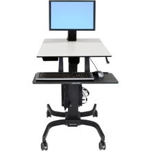 view Ergotron WorkFit-C Sit-Stand Workstation Computer Stand