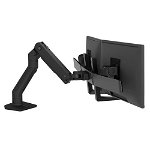Ergotron HX Desk Mount Dual Monitor Arm for 32 Inch Monitors - Matte Black