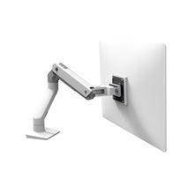 view Ergotron HX White Single Monitor Desk Mount Bracket for Flat Panel TVs or Monitors - Up to 19.1 kg