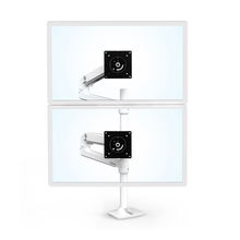 view Ergotron LX  Stacking Dual Monitor Desk Mount Bracket for 13-40 Inch Flat Panel TVs or Monitors - Up to 9kg per arm