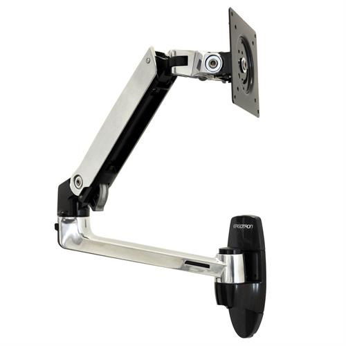 Ergotron LX Wall Mount Monitor Arm for 34 Inch Monitors - Matte Black