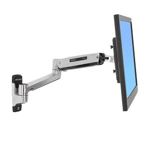 Ergotron Mounting Arm for Flat Panel Display 106.7cm (42) Screen Support 11.34kg Polished Aluminum