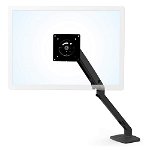 Ergotron MXV Matte Black Single Monitor Desk Mount Bracket for up to 34 Inch Flat Panel TVs or Monitors - 3.2 to 9.1 kg