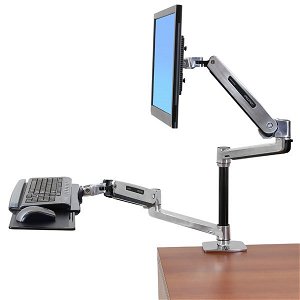 Ergotron WorkFit-LX Desk Mount for Flat Panel Display, Keyboard, Mouse
