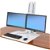 Ergotron WorkFit-SR Dual Monitor Sit-Stand Desktop Workstation - White