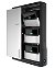 Ergotron Zip12 Charging Wall Cabinet for 12 Devices - Black, Silver