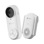 EZVIZ DB2 Pro WiFi Battery-Powered Video Doorbell - White