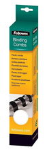 view Fellowes 10mm Plastic Binding Combs White - 25 Pack