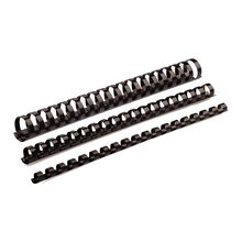 view Fellowes 12mm Plastic Binding Coils Black - 100 Pack