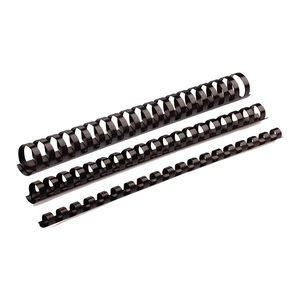 Fellowes 12mm Plastic Binding Coils Black - 100 Pack