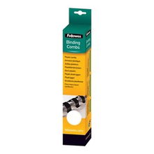 view Fellowes 16mm Plastic Binding Combs Black - 100 Pack