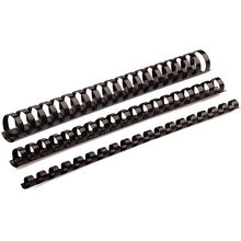 view Fellowes 8mm Plastic Binding Combs Black - 100 Pack