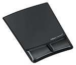Fellowes Gel Wrist Support Mouse Pad - Black