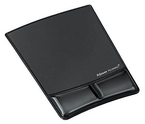 Fellowes Gel Wrist Support Mouse Pad - Black