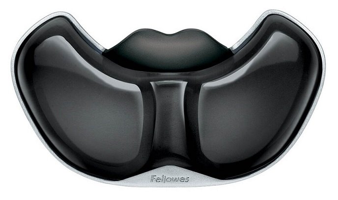 Fellowes Gliding Palm Support and Mouse Pad - Black