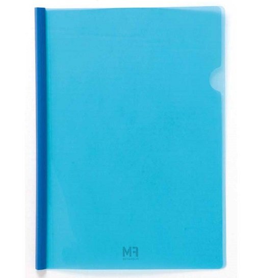 File Master 202A Cover Presentation Folder - Clear/Blue