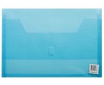File Master 325F Polywally Transparent Document Wallet - Blue