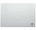 File Master 325F Polywally Transparent Document Wallet - Clear