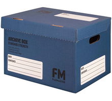view File Master 384 x 284 x 262mm Blue Archive Box Standard Strength