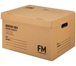 File Master 425 x 275 x 330 mm Kraft Archive Box Medium Strength