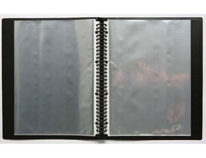 File Master A4 Black Multi Ring Display Book - Black