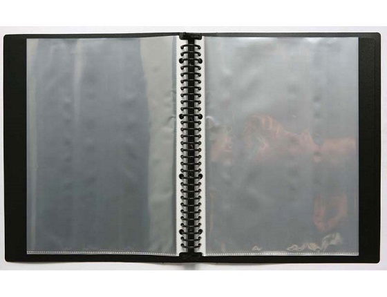 File Master A4 Black Multi Ring Display Book - Black