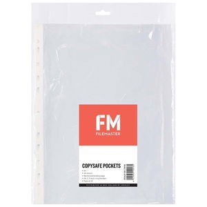 File Master A4 Copysafe Pockets Clear - 10 Pack