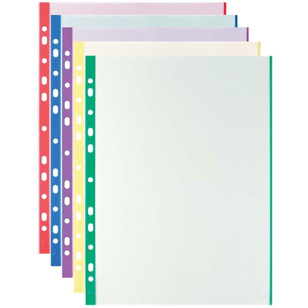 File Master A4 Copysafe Pockets Assorted - 100 Pack